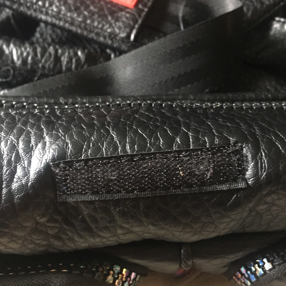 SPRAYGROUND Iridescent Black Leather Duffle Bag - Picture 16 of 16